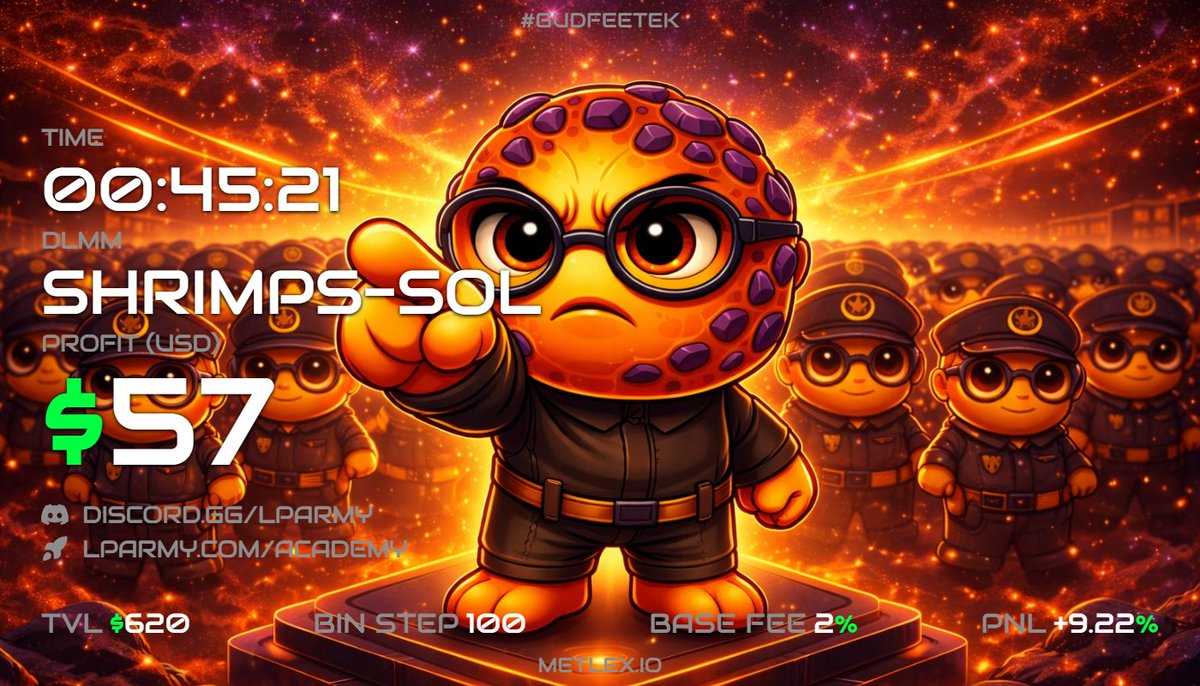 iryzal_'s tweet image. Alhamdulillah

Sometimes, one side token DLMM Bid/Ask position is a good strategy.

GUDFEETEK! @MeteoraIDN @MeteoraAG @met_lparmy