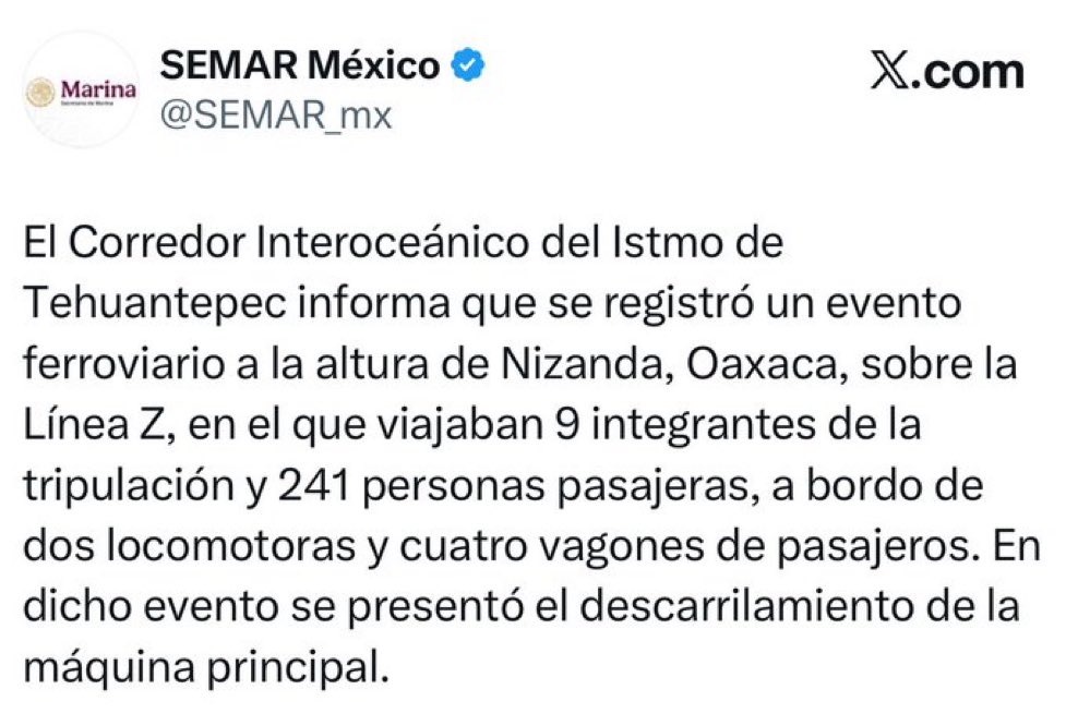 Un “evento ferroviario”.

Chinguen a su madre.
