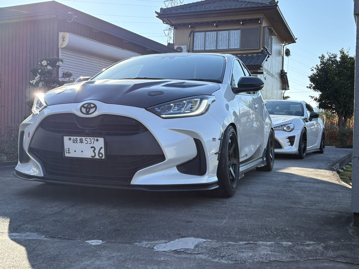 飲み行く前に2台とも洗車🫧✨