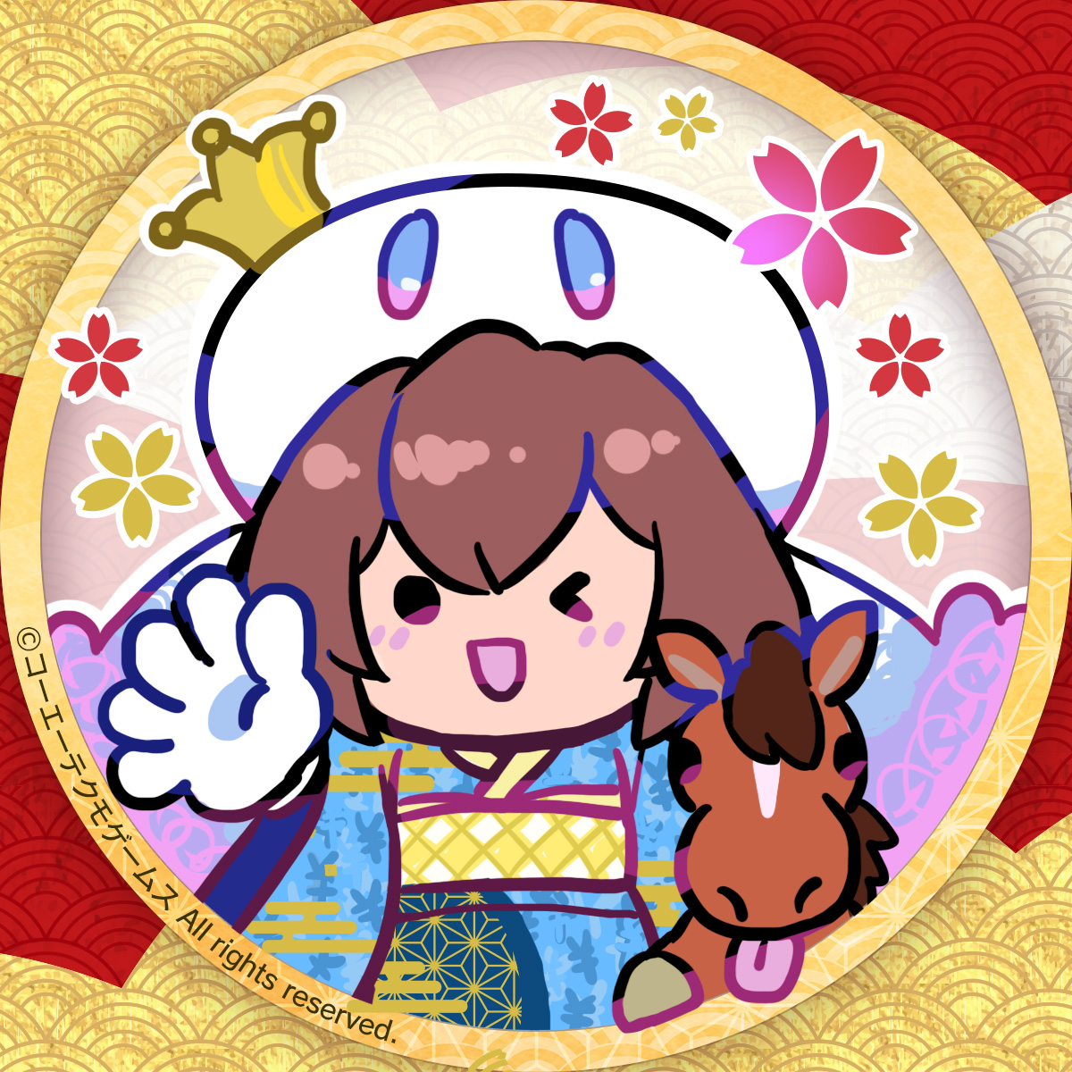 GustSocialPR's tweet photo. ✨🎍━━━━━━━
   　　がすとから
　   新年のご挨拶🖌
━━━━━━━🎍✨

あけましておめでとうですの㊗
2026年もたくさんの商品をお届けするので、じゃんじゃん買ってほしいですの😍
今年も「ガストショップ」をよろしくお願いするですの！

⏩https://t.co/xIb0xWjXAv

#GustPR #あけおめ https://t.co/p3ZaxT4pGS