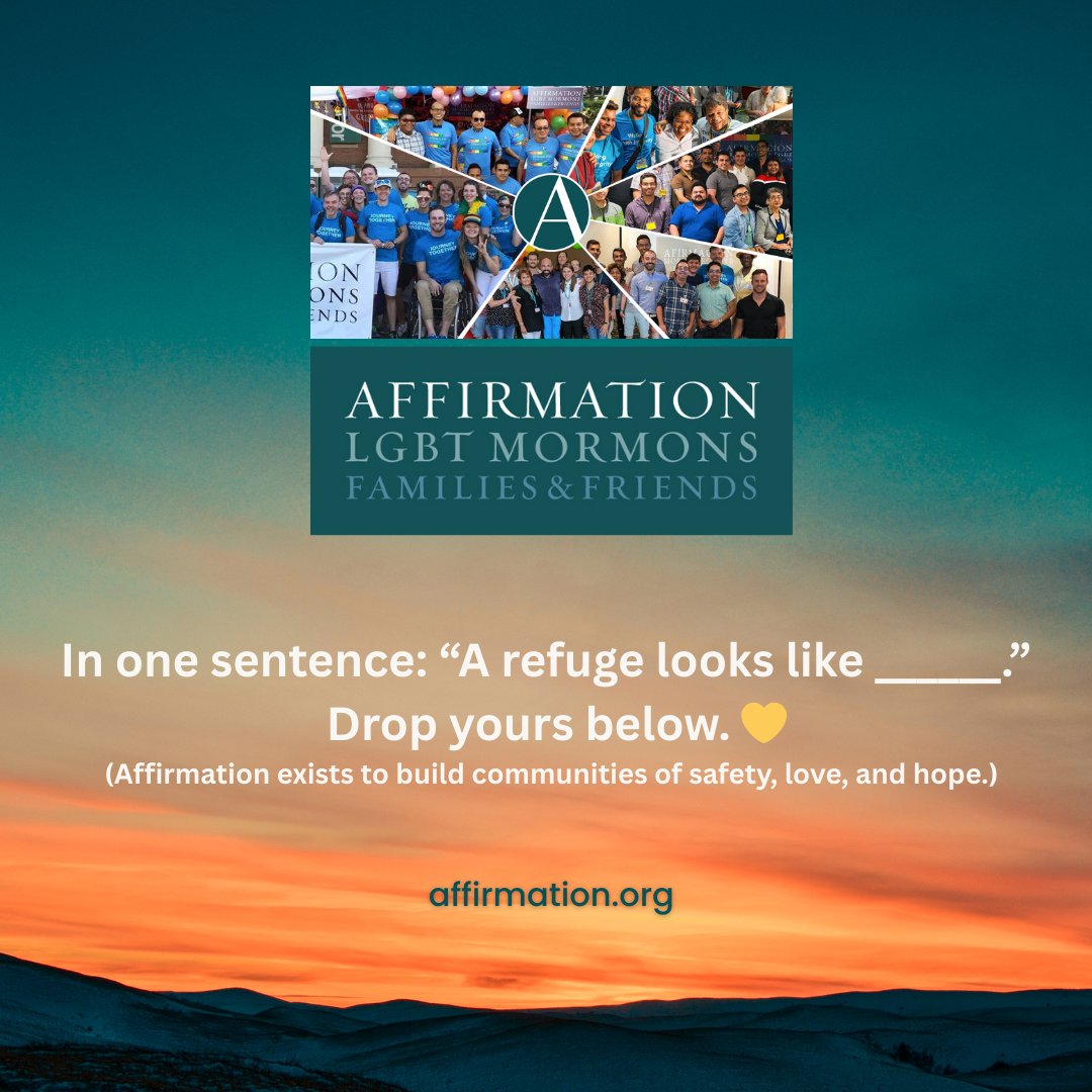 Affirmation: LGBTQ Mormons, Families & Friends tweet media
