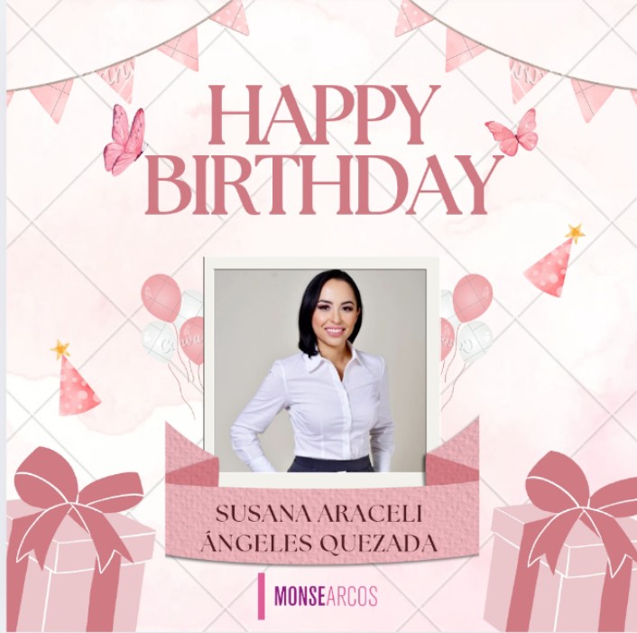 ¡Feliz cumpleaños a mi ex jefa <a href="/SusyAngelesQ/">Susy Ángeles</a>, gracias por todo y que Dios te bendiga hoy y siempre! 🎉