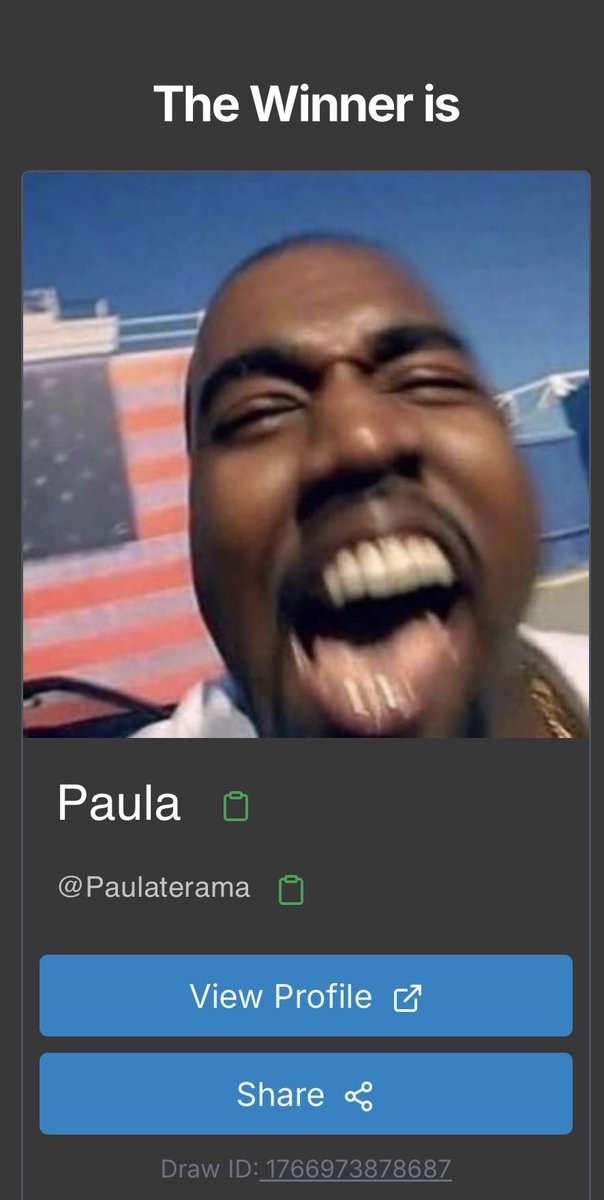 primary_kick's tweet image. Winner @Paulaterama 🥳! Please DM me within the next 24 Hours to claim your prize, otherwise you will be rerolled 🙂.