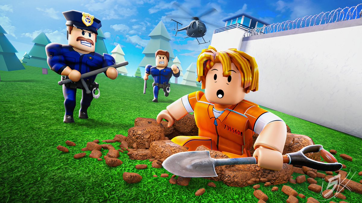 New artwork for Dig Out Of Jail ⛏️

Try out the game here!
roblox.com/games/79638614…

#RobloxDev #RobloxGFX #RobloxArt