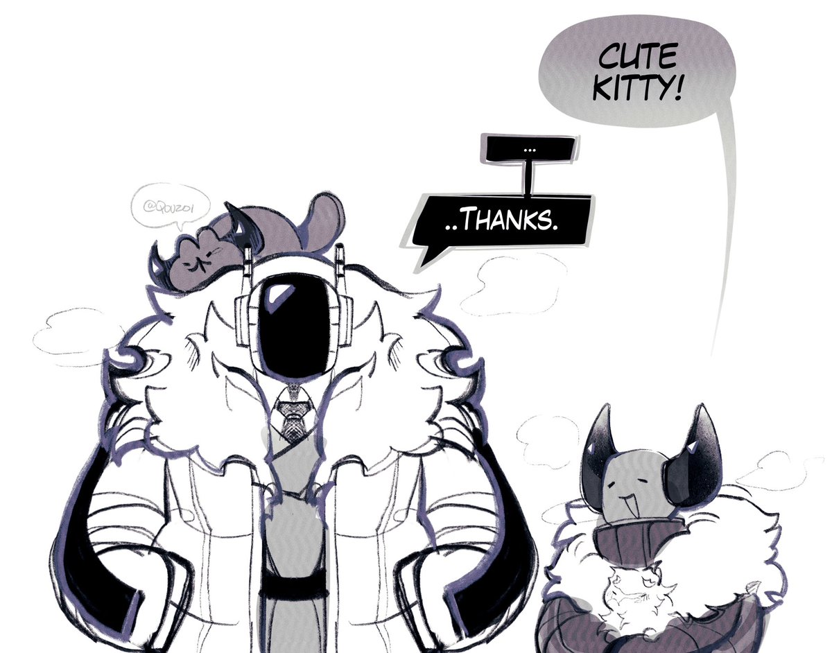 Qouzoi's tweet image. reverse kitty doodles....
feed me enough peanuts and maybe i'll turn everyone else into kitties too
#phighting #phightingfanart