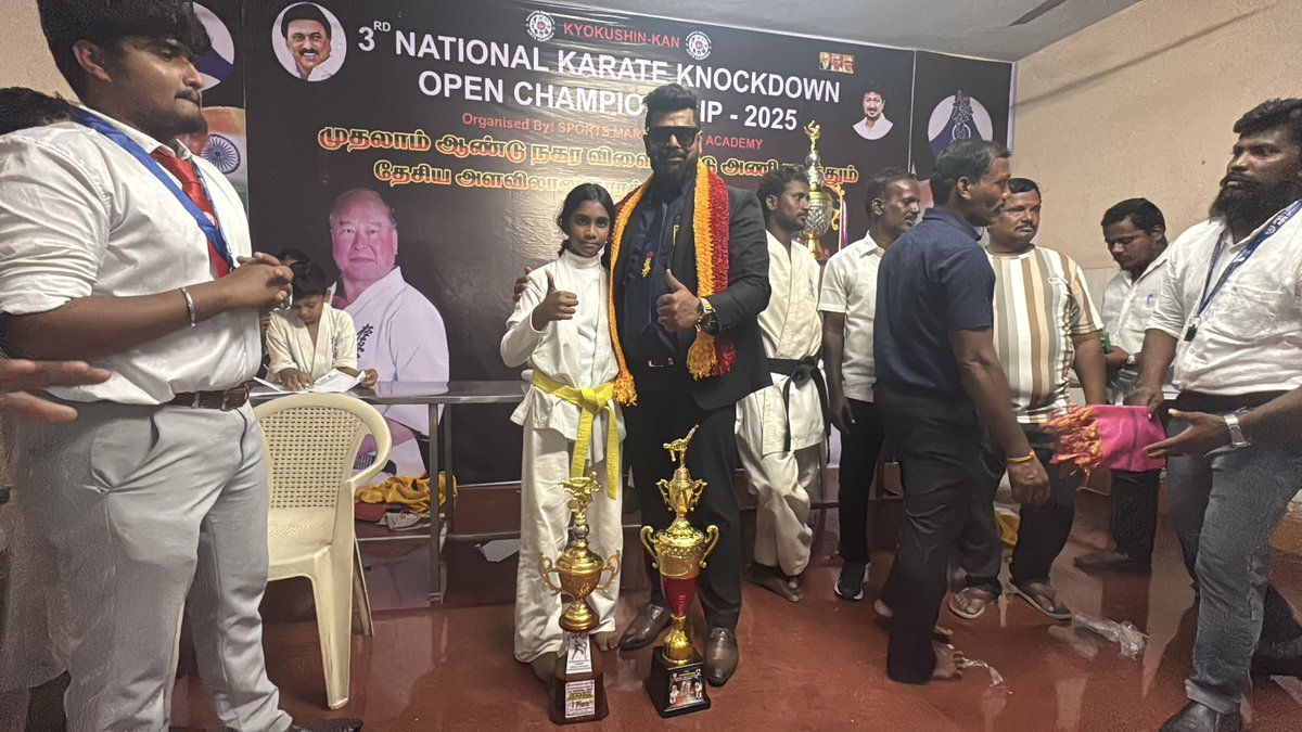 devilakshitha's tweet image. Sempei Padma Priya Babu Hatrick 3 Times All India National Kyokushin Karate Full Contact Knockdown Open Tournament Double Champion Kumite and Kata Undefeated and Undisputed Champion 🏆🏆 🏆🏆🏆🏆👊🏻🥋🇮🇳🫡💞💞🫡😘😘😘💥💥💥💐💐💐 So Proud Of You My Little Bravo ❤️❤️❤️
