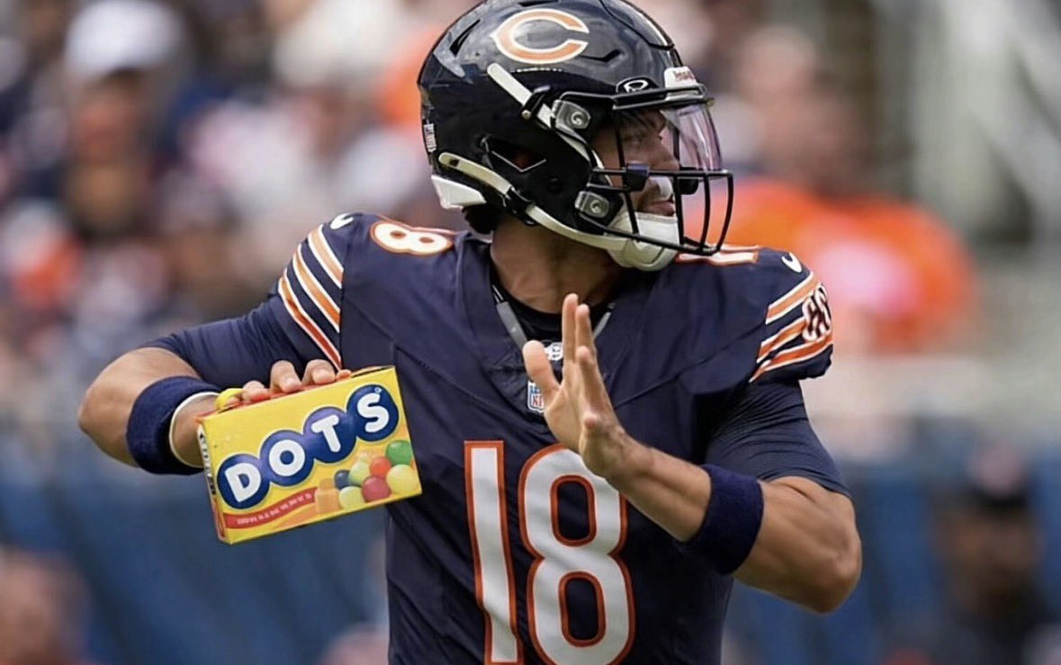 Caleb Williams before halftime rn