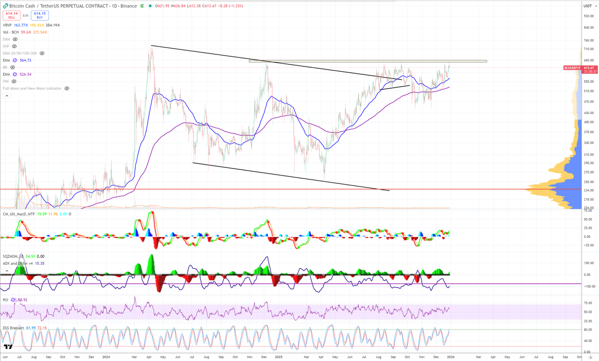 En mercados bajistas siempre hay anomalías.
Una de ellas ahora es Bitcoin Cash.
Buena estructura técnica y fuerza relativa.
Probable uso como cobertura de ballenas
y activo interesante solo para trading.

No es narrativa.
Es lectura de mercado.
¿La estás siguiendo o ni la miras?