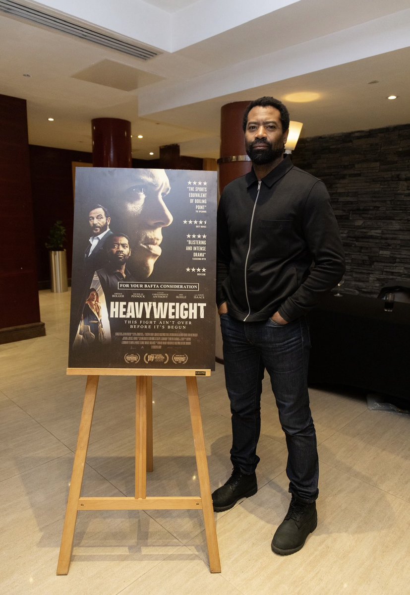 MrChrisAnt's tweet photo. Final BAFTA screening and q&amp;a for Heavyweight with me, Jason Isaacs, Nicholas Pinnock, Jordan Bolger, Blake Harrison, DoP Chas Appeti, Rob Malone, Editor Eve Doherty, Producer Kevin Harvey. Hosted by Amon Warmann. https://t.co/uHfa94Cm3D