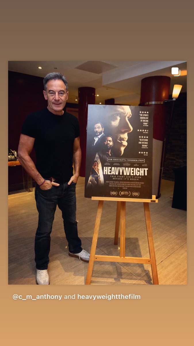 MrChrisAnt's tweet photo. Final BAFTA screening and q&amp;a for Heavyweight with me, Jason Isaacs, Nicholas Pinnock, Jordan Bolger, Blake Harrison, DoP Chas Appeti, Rob Malone, Editor Eve Doherty, Producer Kevin Harvey. Hosted by Amon Warmann. https://t.co/uHfa94Cm3D
