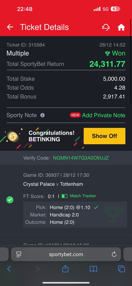 Betinkingcom's tweet image. Betinking.com👑
Vip tips booom💥💥💥💥
