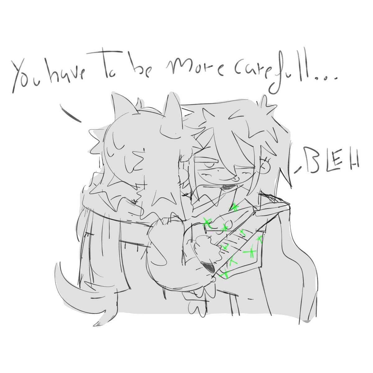 Tw: SH, Enough of  kralsie fluff, i have a soft spot for angst too ,that's gonna leave a scar kris
#deltarune #kralsei #ralsei #krisdreemurr