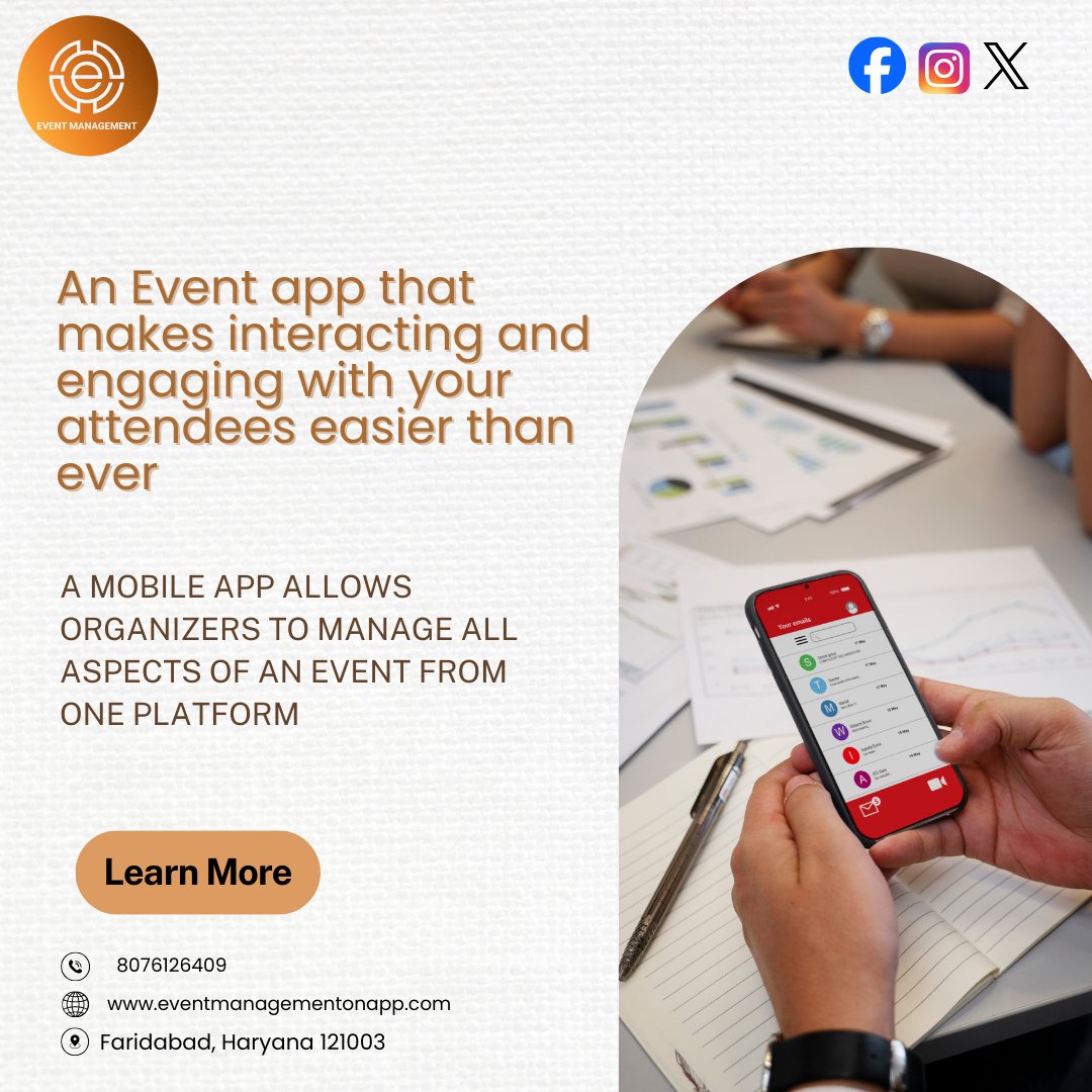#EventManagementOnApp help organizers deliver smoother, smarter, more successful events and attendee-focused. By centralizing operations, improving communication, and manage your events efficiently📞 8076126409
🌐 eventmanagementonapp.com

#EventManagementApp #SmartEventPlanning