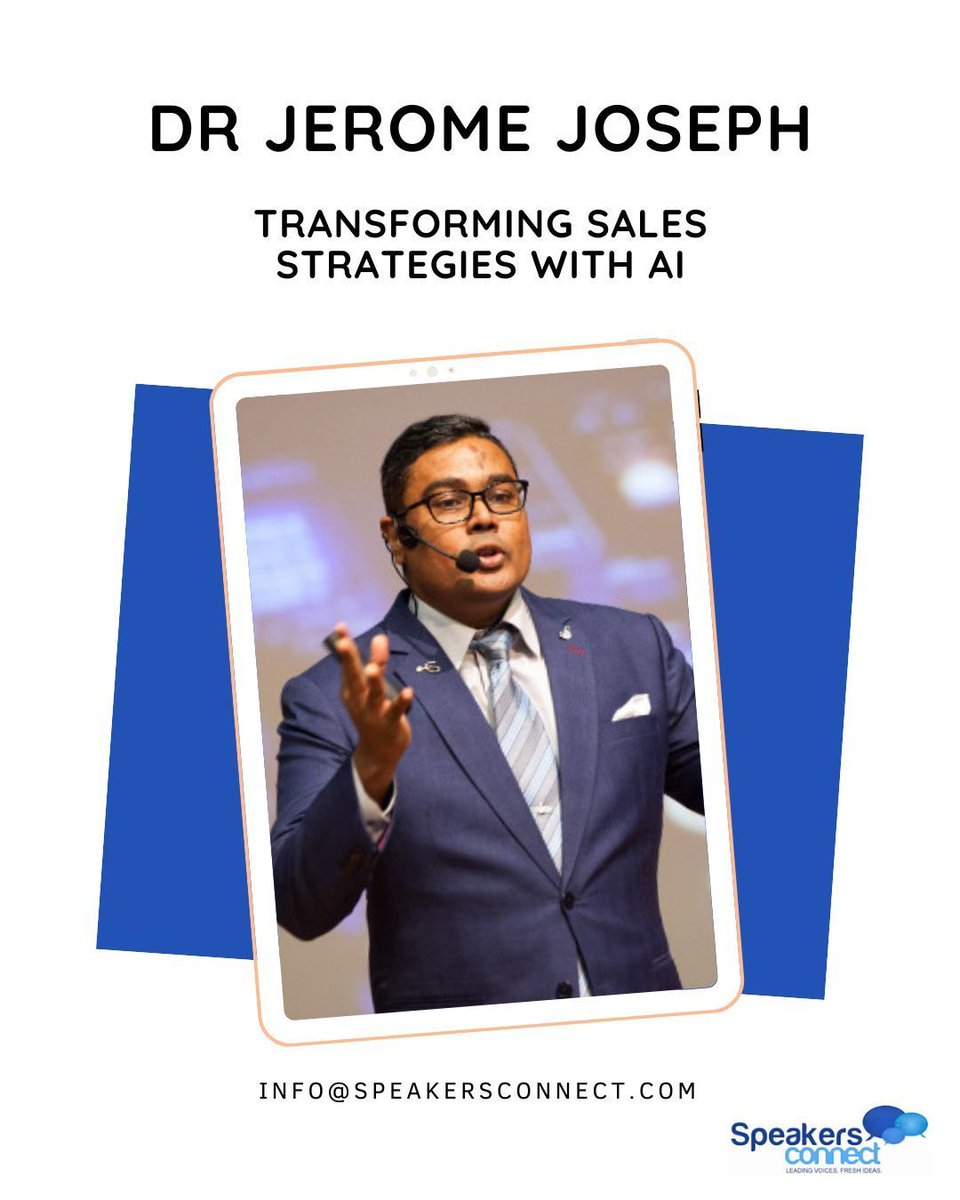 How is AI reshaping the way sales teams engage with customers and close deals? Discover transformative tools and insights in Dr. Jerome Joseph's AI Sales Masterclass. Are you ready to embrace the future of sales?

Explore more here: speakersconnect.com/transforming-s…