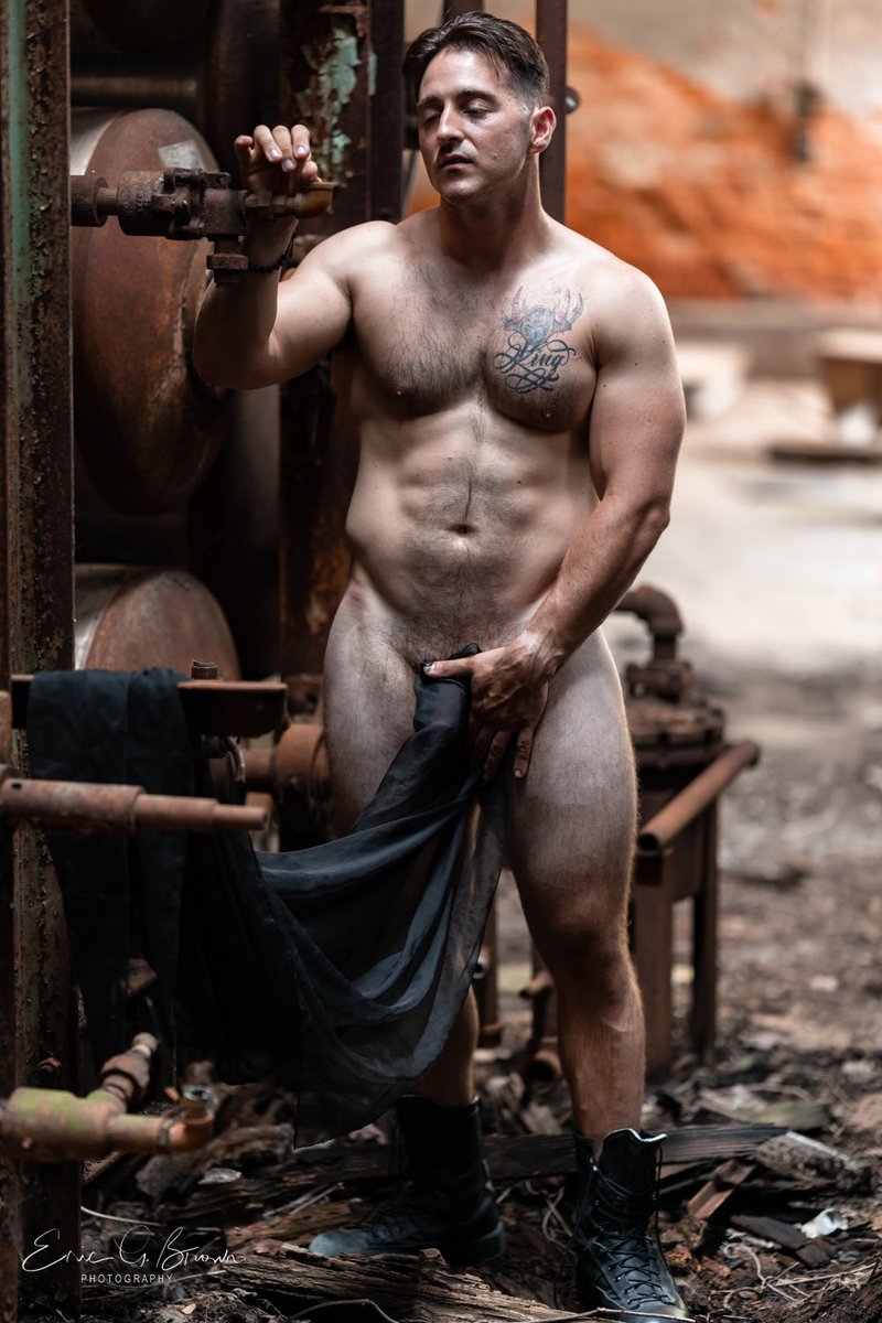 Checking equipment photo shoot with Bobby.