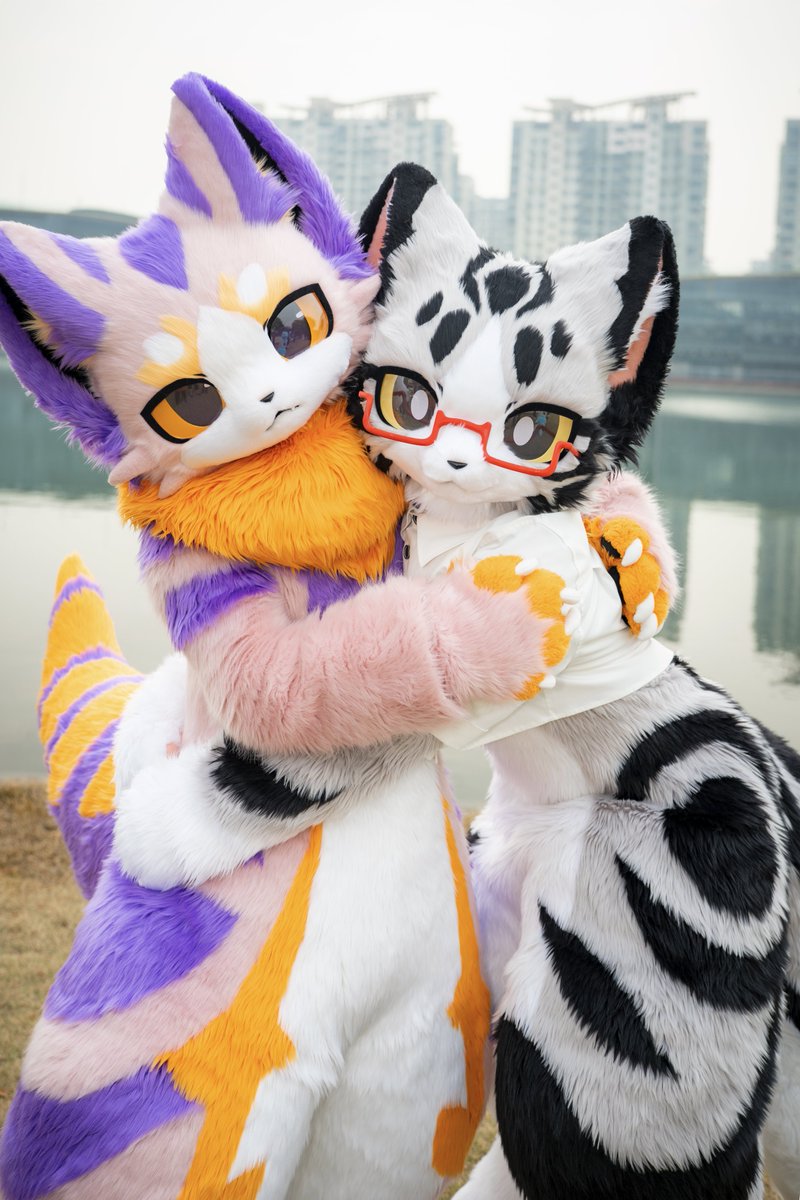 终于见到碳丸老师啦~💜💜

💜 <a href="/sumimaru710/">碳丸·炭まる🐟</a> 
📷<a href="/jeongambro/">Hangaebi🌼</a>
#WFF2025 #fursuit #起司猫