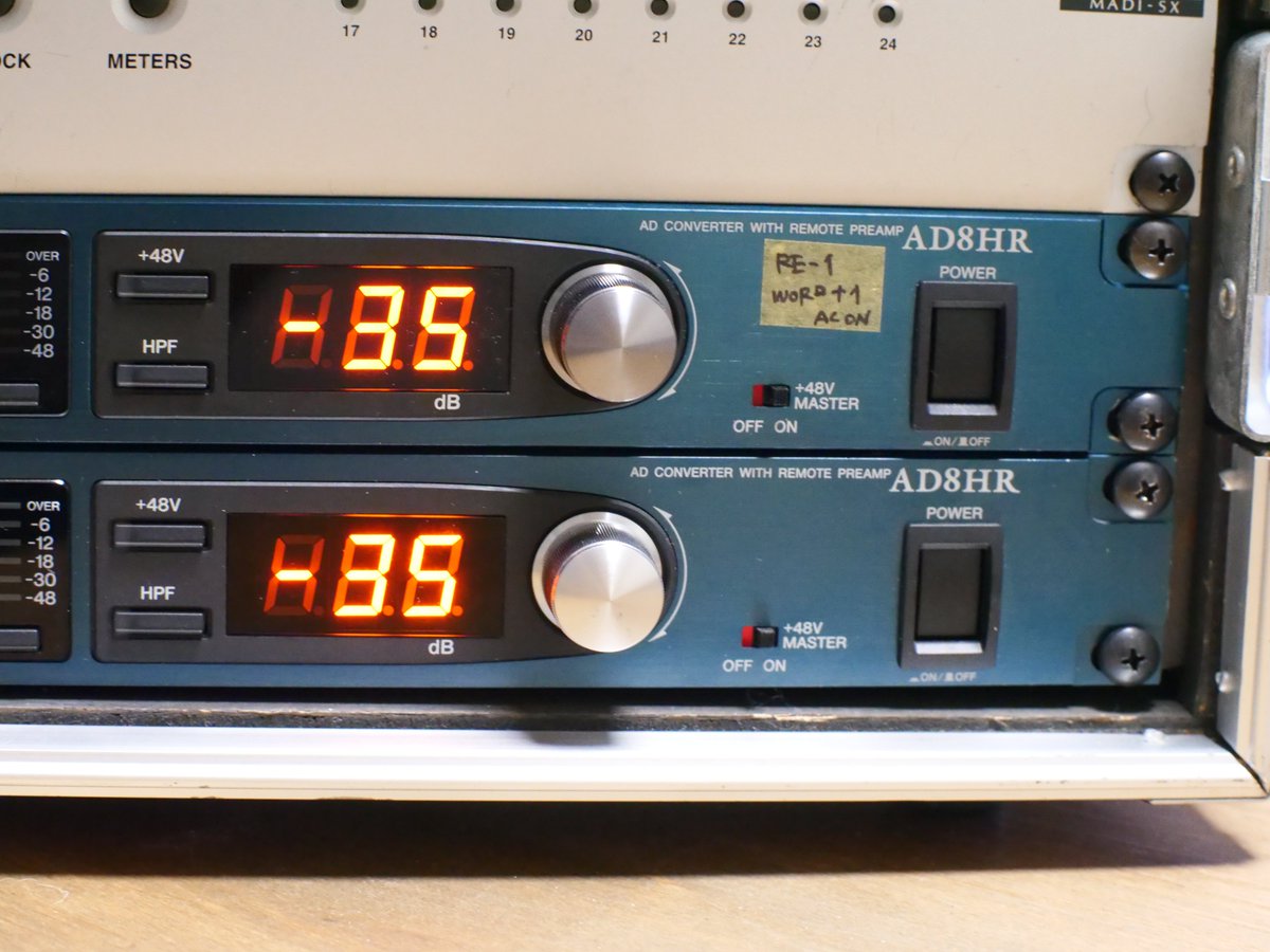 8ch仕様のヤマハ製、マイクプリアンプ内蔵ADコンバーター「AD8HR」は