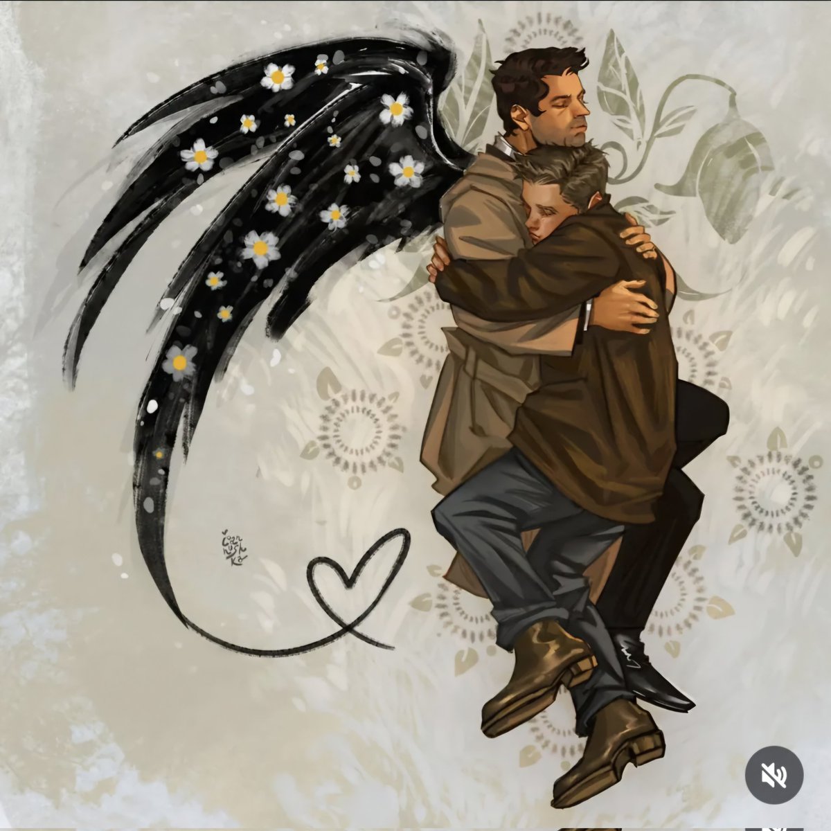 FuryOfTheAngels's tweet image. "I fell in love with you because you loved me when I couldn't love myself".
-Unknown

Art credit: ioannushka_
#Supernatural #Destiel #fanart
