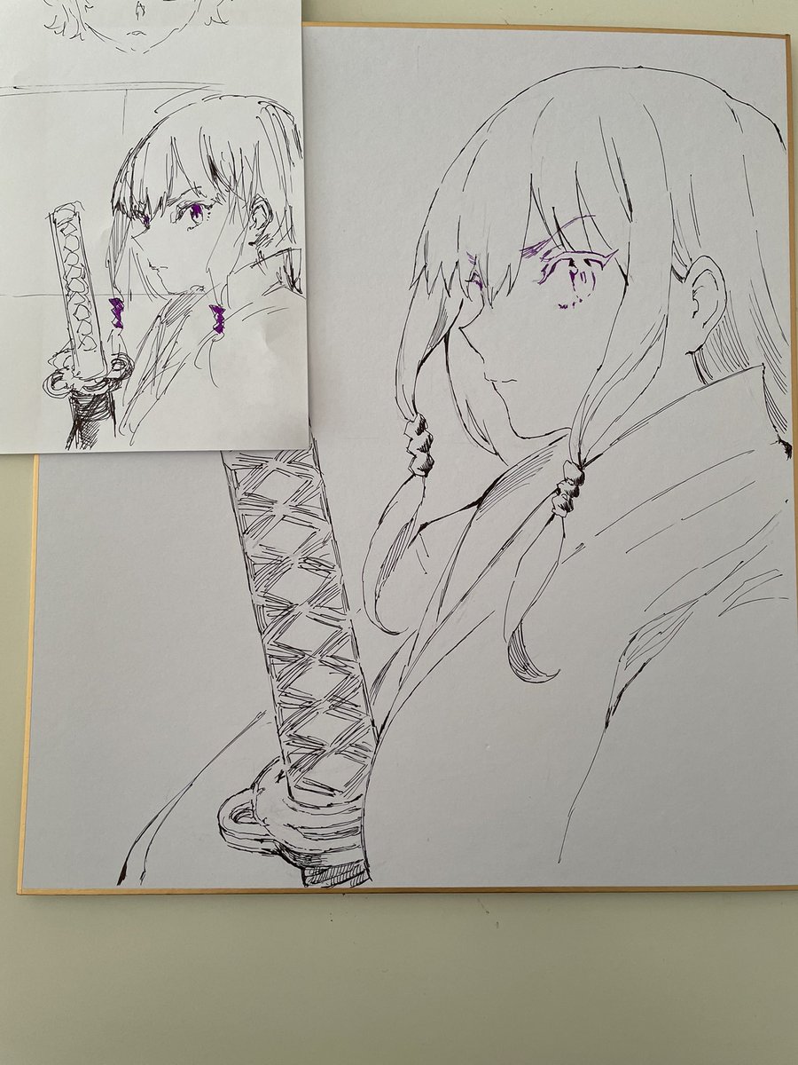 色紙 ナナセちゃん 