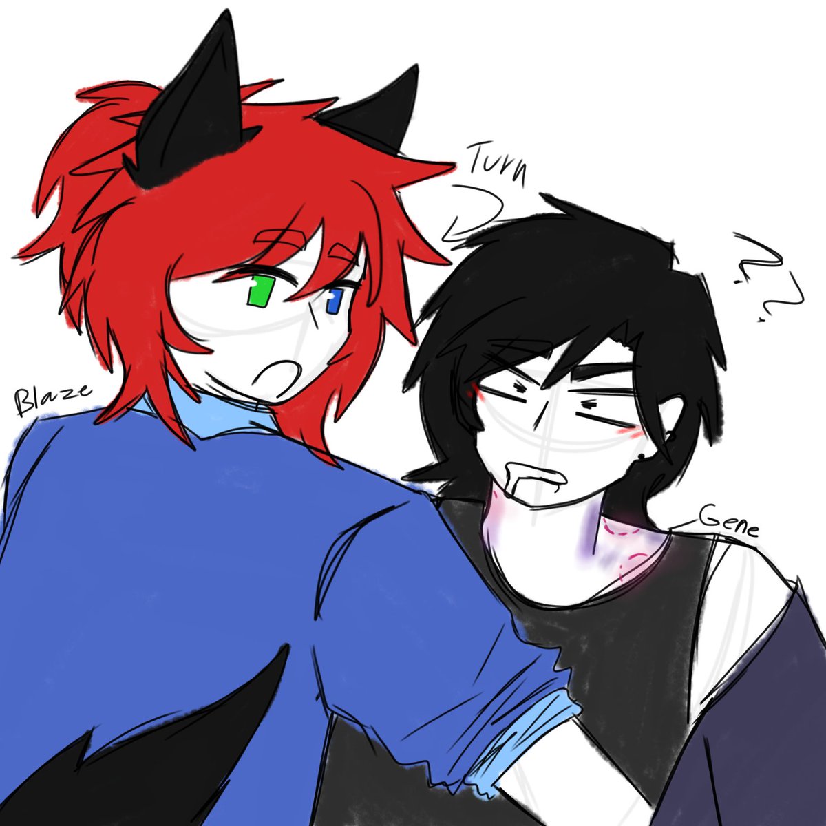 Mr_RatKing's tweet photo. I don't remember if I posted this or not..
Anyway #Gene x #Blaze #Genze #aphmau
|| Slightly suggestive || https://t.co/dI0PAe2KTT