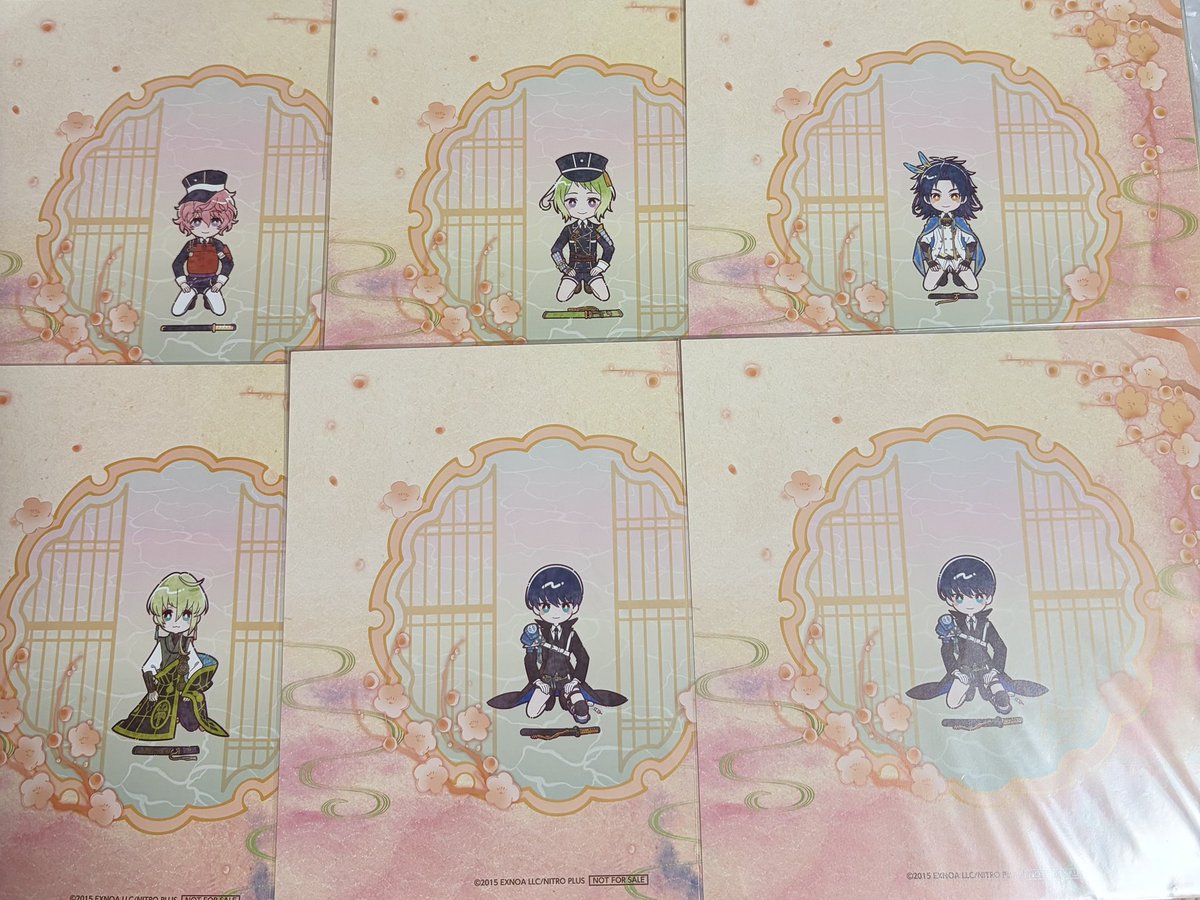 交換】アニカフェ刀剣乱舞十周年 デザート顕現シート （譲） 秋田