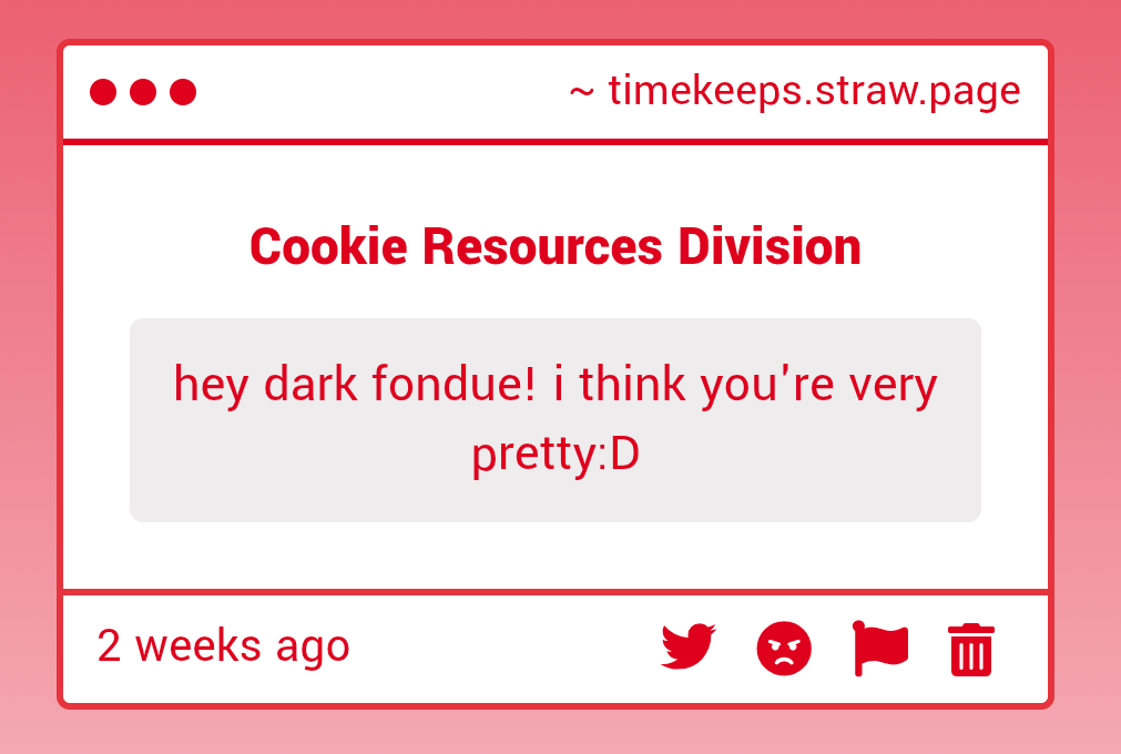 TimeBalanceDept's tweet photo. Why, thank you! But I hope this isn't a poor attempt at a bribe... https://t.co/fenJ5HxsQz