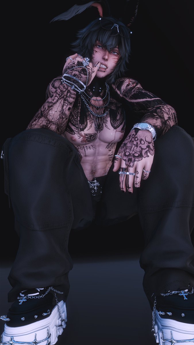 still working on more male pose series based of tiktoks, idk wtf im really doing but enjoy! Thanks <a href="/bloodyclawsxiv/">claws</a> for uknowingly letting me use your bun boy 😂
#GPOSERS #EorzeaPhotos #ff14 #viera #gpose