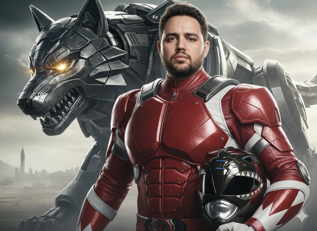 AlanDurazo13's tweet photo. Me hizo un paro con la barba #RedRanger https://t.co/Pou1cGfPfJ