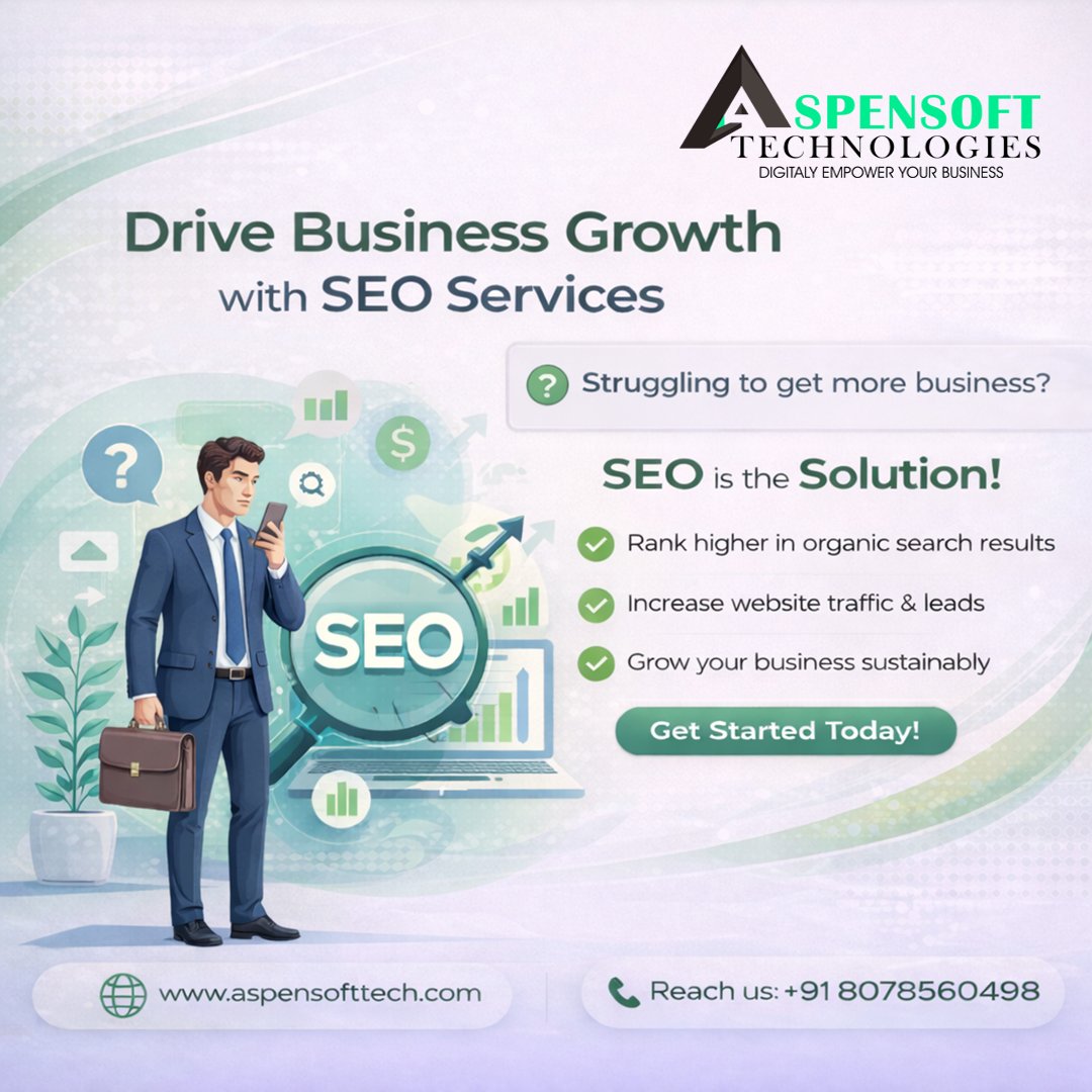 Aspensofttech's tweet photo. Struggling to get more business? 🤔
SEO is the solution 🚀
Rank higher, attract quality traffic, and grow sustainably with the right SEO strategy.
#SEO #BusinessGrowth #DigitalMarketing #OrganicTraffic #aspensoftechnologies https://t.co/2KeYjlK3oL
