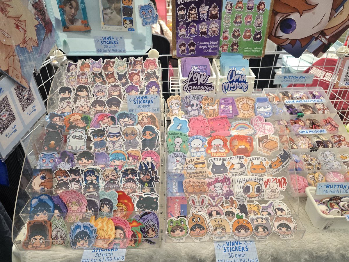 Ready for day 2 #CosplayMatsuri2025 💪😤

Have some new stuff this event, like my updated Love and Deepspace merch and some other new stickers (my momol couples 😘)

Visit me at Table FK02! See you there!

#CosplayMatsuri #fanfairatcosplaymatsuri2025 #CosplayPH