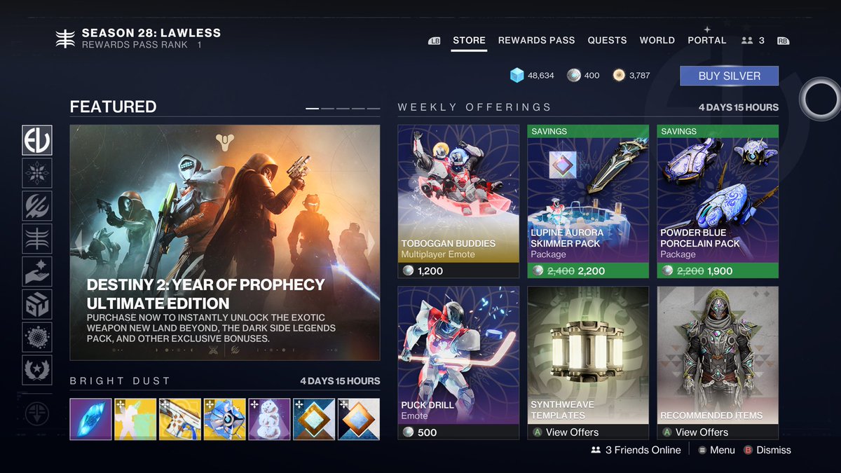 Hopping back into Destiny 2 after about five years and the UI is spicier than ever! 

However, it’s also the most confusing storyline to keep track of at this juncture with all the expansion packs and more.