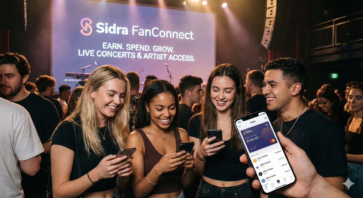 lynel0301's tweet image. Sidra FanConnect is more than a ticketing platform—it’s a vibrant digital community where fans earn, spend, and grow with Sidra Tokens while enjoying concerts and connecting directly with their favorite artists worldwide.
#MusicCommunity #FanPowered #SidraFanConnect #TokenDriven