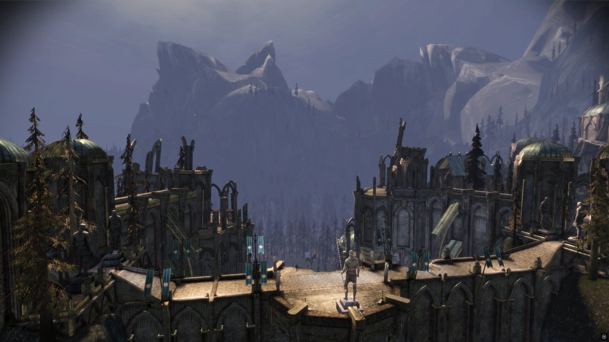 Spectre_Gray's tweet image. Terren and Big D arriving at Ostagar