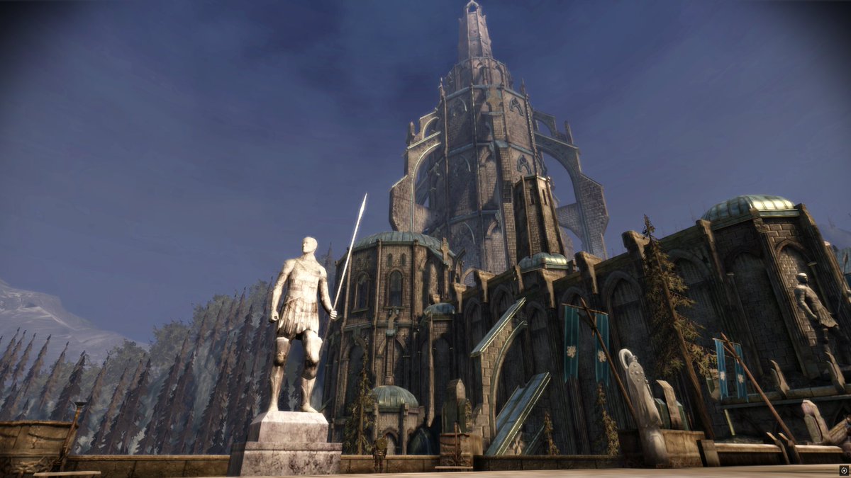 Spectre_Gray's tweet image. Terren and Big D arriving at Ostagar