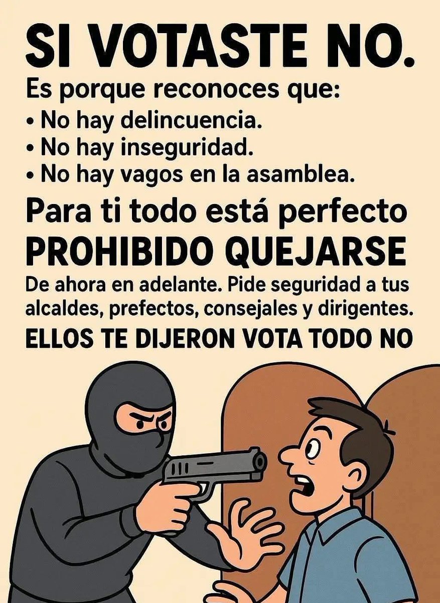 Mándaselo a tu pana que votó por el NO👇🏻