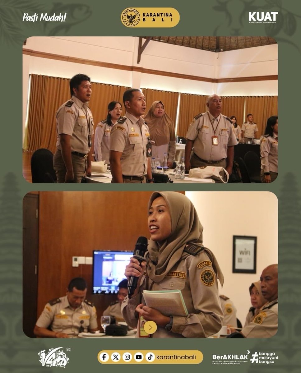 Perkuat Sinergi : Karantina, Polri, dan Instansi Terkait Perketat Pengawasan di Pintu Masuk/Keluar Bali

#badankarantinaindonesia 
#barantin 
#karantinabali