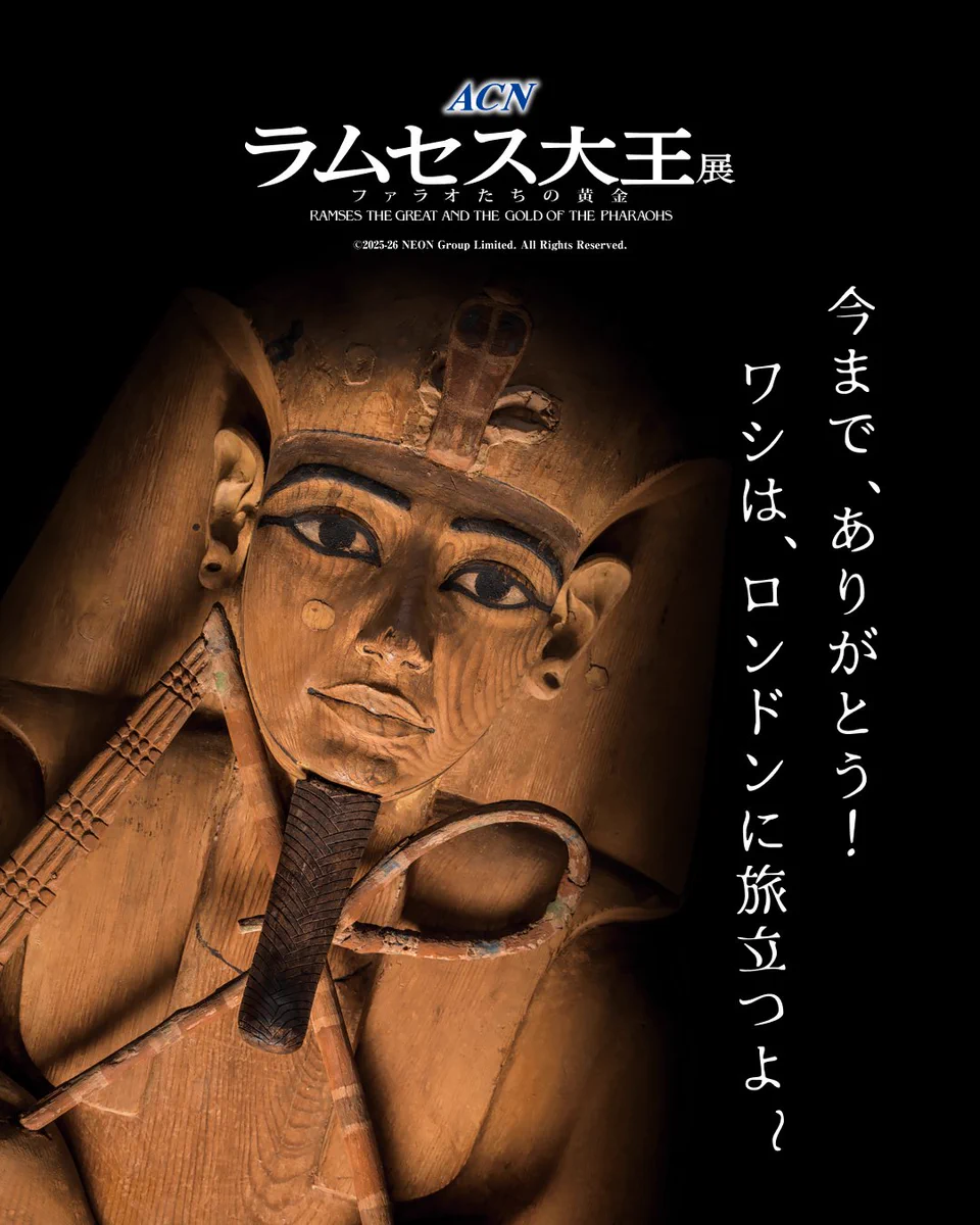 ACN ラムセス大王展 ファラオたちの黄金 on X: 