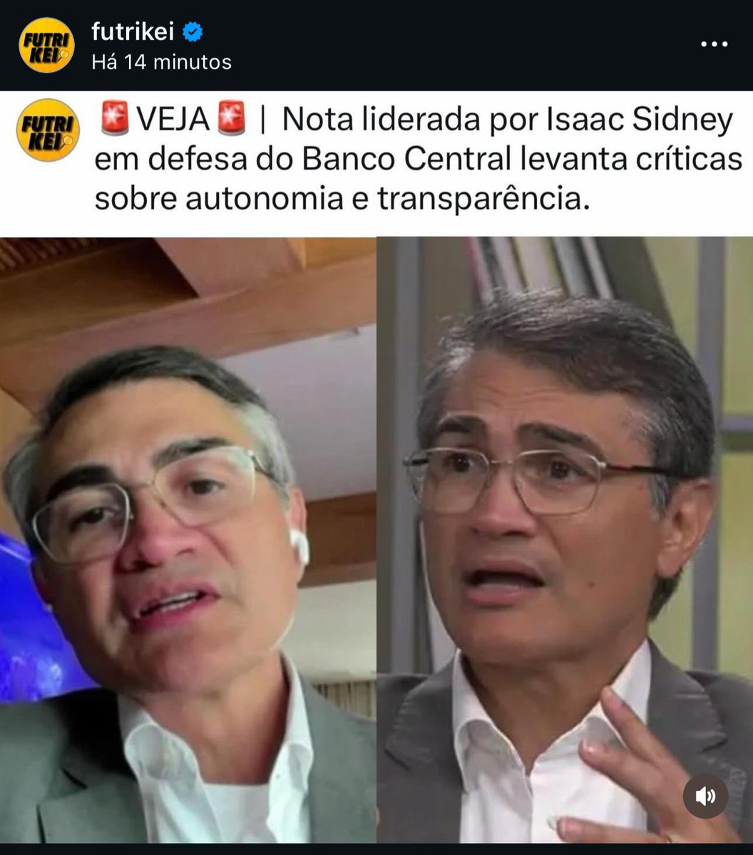 Johnnylastangel's tweet photo. Engraçado como todas as páginas destinadas a fofoca estão instigando a população a ir contra o BC, inversão total de valores o @BancoCentralBR cumprindo seu papel está sendo julgado como se tivesse roubado quando quem fez isso foi o @bancomaster. https://t.co/am2yz5mEWy