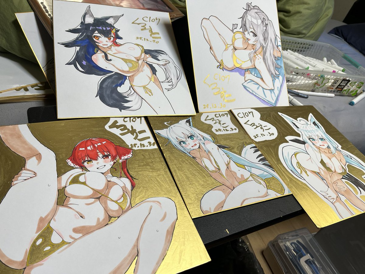 今回の色紙こんな感じ! 