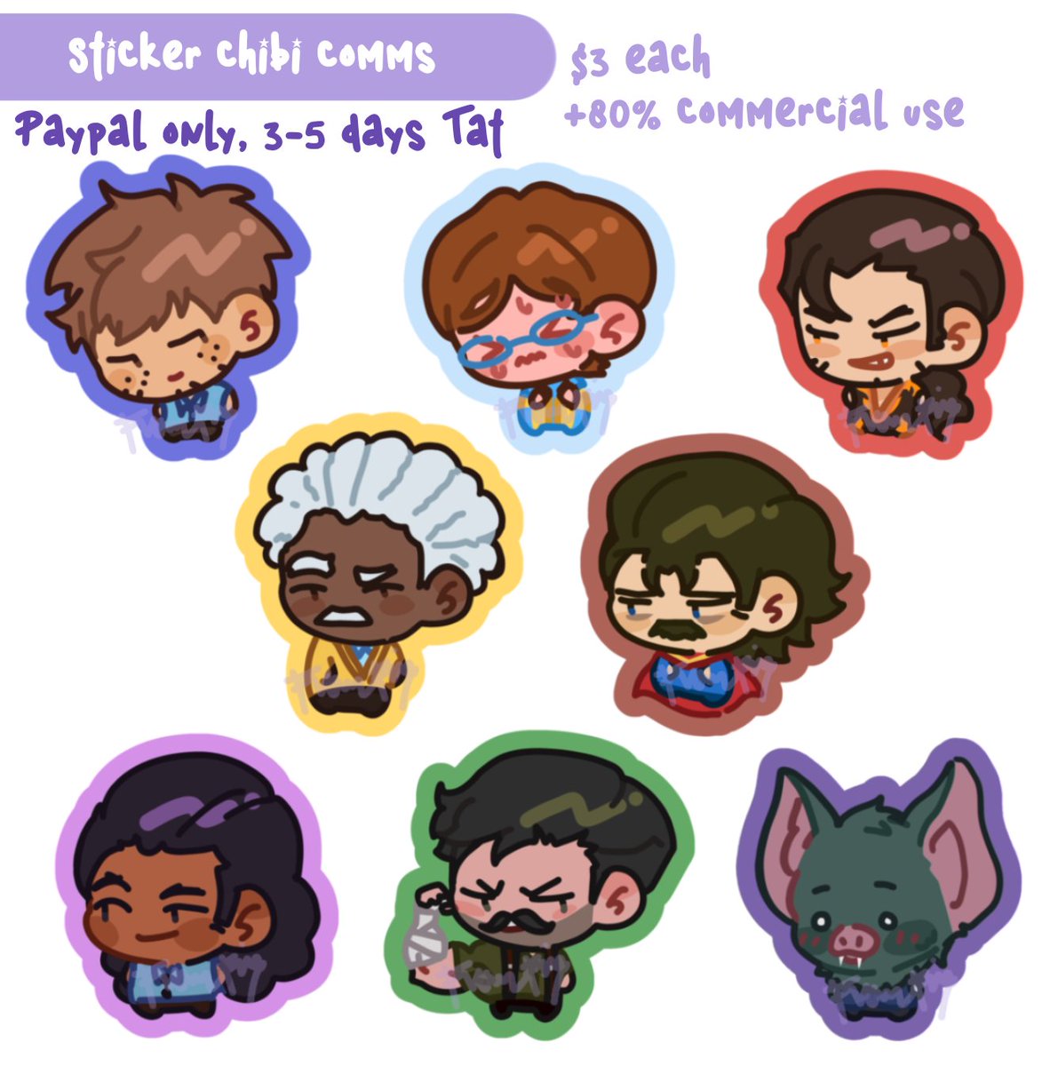 My only working fan broke so I'm opening $3 tiny cheeb commis!!

First 2 customers will get $1 off

HEARTS AND SHARES ARE APPRECIATED WAAAA THE HEAT IS KILLING ME
#commissionsopen