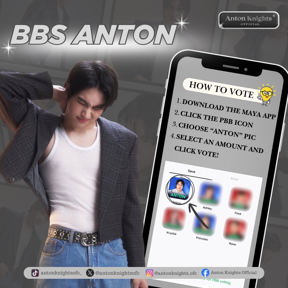 This is our chance to fight for Anton! 

Follow the steps, cast your vote, and help keep him in the house. Every single vote matters. 

BBS ANTON