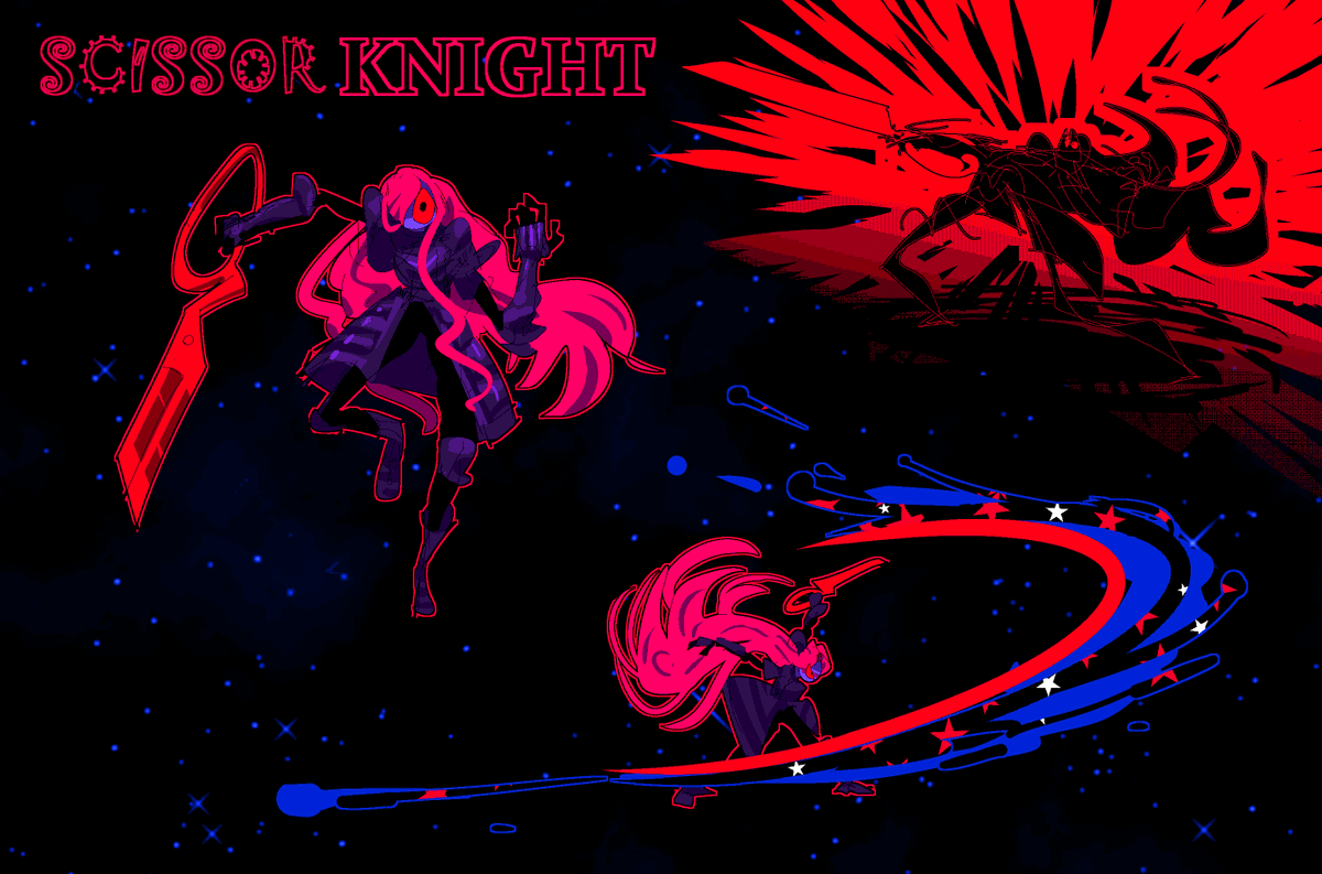 Fun little drawing... Scissor Knight...
