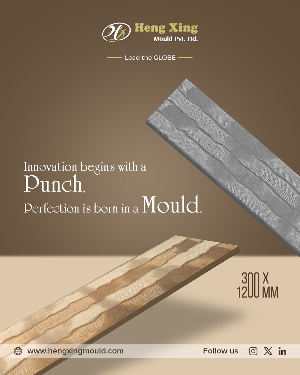 Heng_Xing_Mould's tweet photo. Innovation begins with a Punch,
Perfection is born in a Mould.

#Hengxing #HengxingMould #Mould #Tiles #Tilesmould #Morbi #Morbitiles #Tilesdesign #Punch #Master #Masterdesign https://t.co/Q3Gt9jSmpT