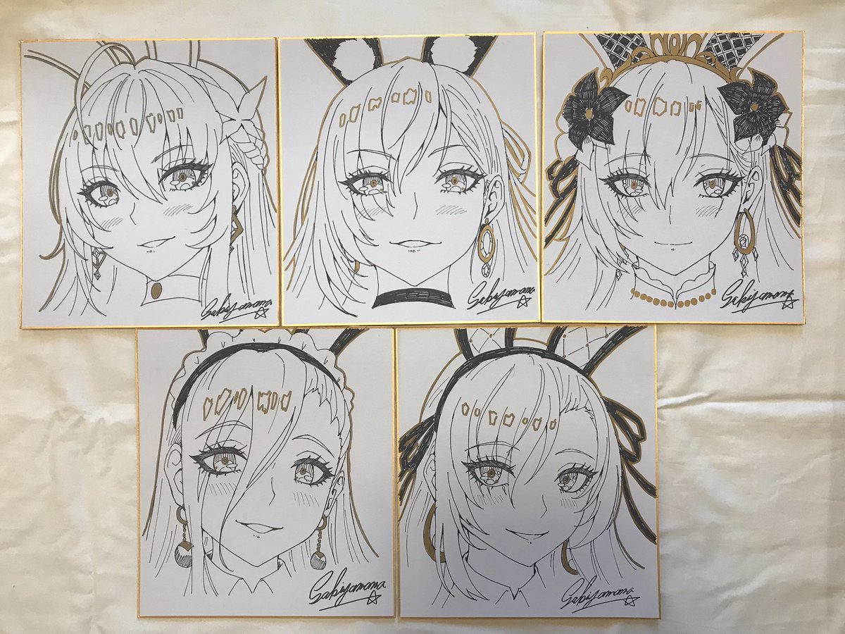 冬コミに持っていく色紙です!
#C107 