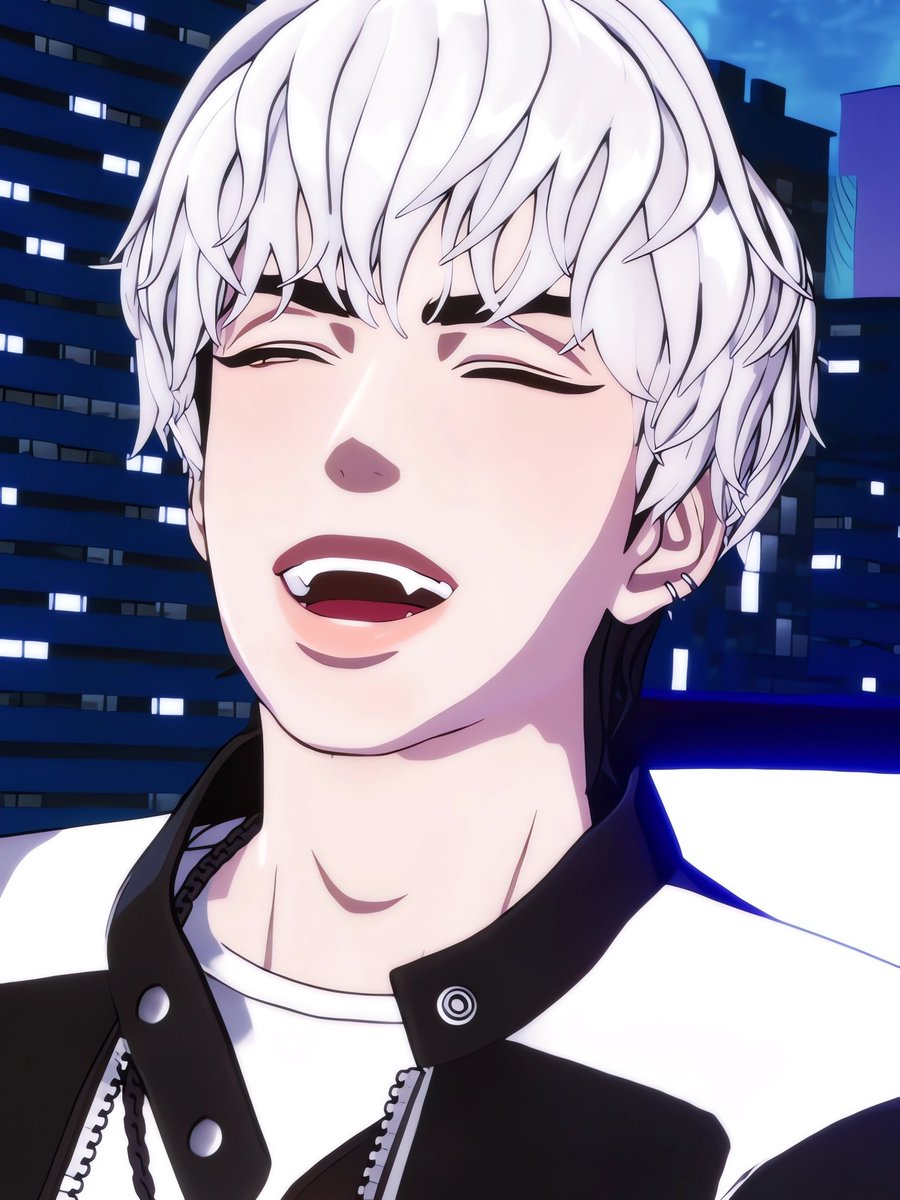 송곳니 다 보이게 활짝 웃는 거 너무 좋아 😭❤, image size:900x1200