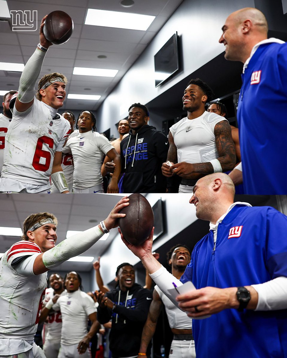Nygarea1's tweet image. Congrats to Coach Kafka on his first win as Giants interim head coach! @BobbyOkereke @JaxsonDart 

📸: @giants
🎥: @giants

#MikeKafka #NYGiants #RaiderNation #nygarea