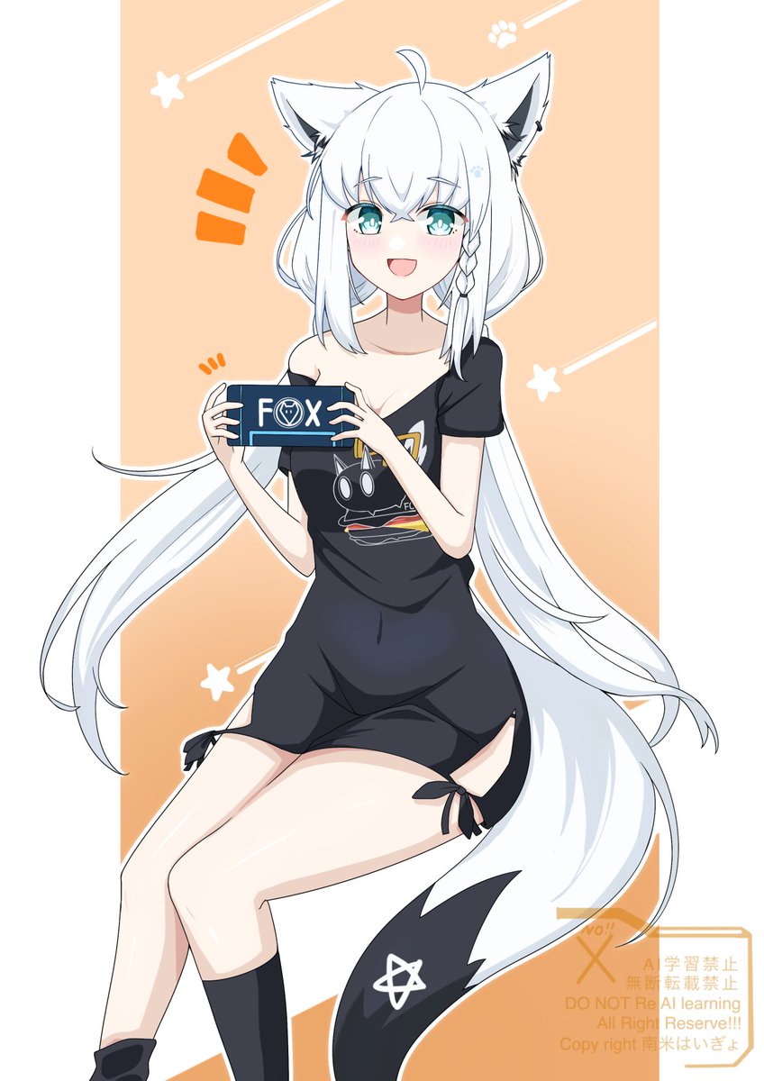 白上フブキ 「「このゲーム一緒にプレイしませんか?」 #絵フブキ」|南米はいぎょ☕️Skeb受付中です！のイラスト