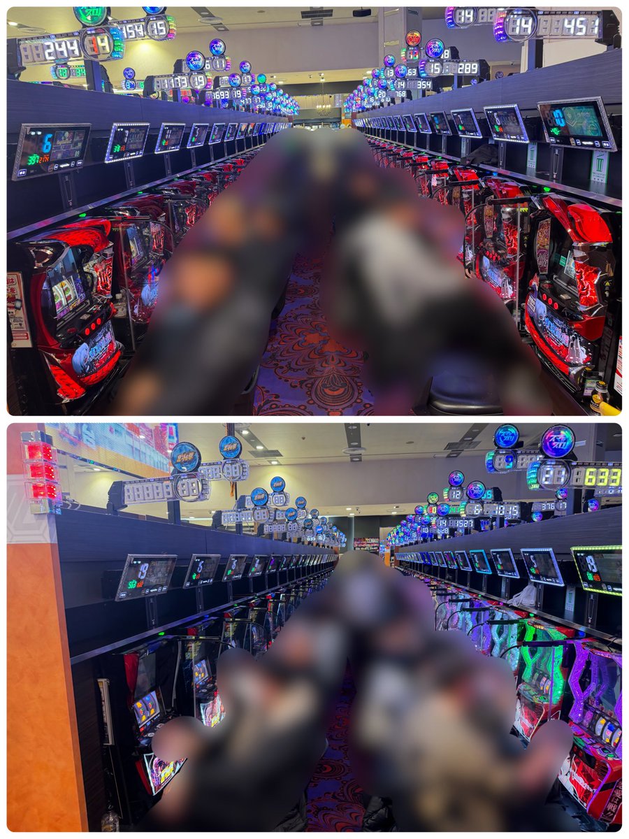 ここたん ✨２点❤️ 店内状況⏰ スロットめちゃくちゃ高稼働🔥🔥🔥 出玉もついてきてる