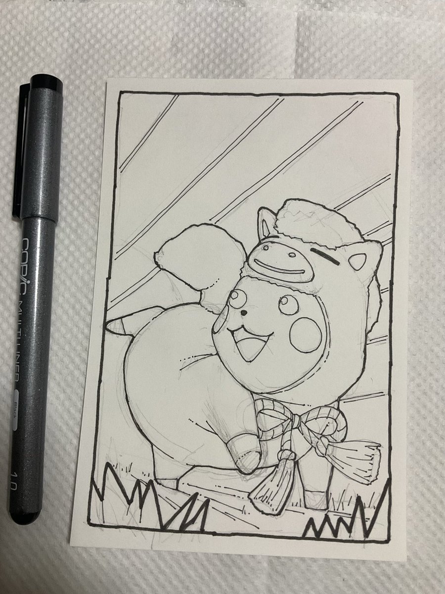 年賀状完成〜♪(๑ᴖ◡ᴖ๑)♪ 