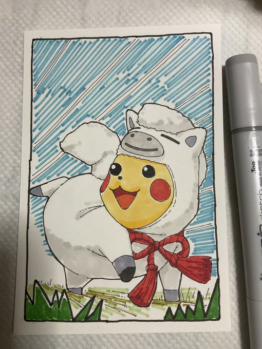 年賀状完成〜♪(๑ᴖ◡ᴖ๑)♪ 